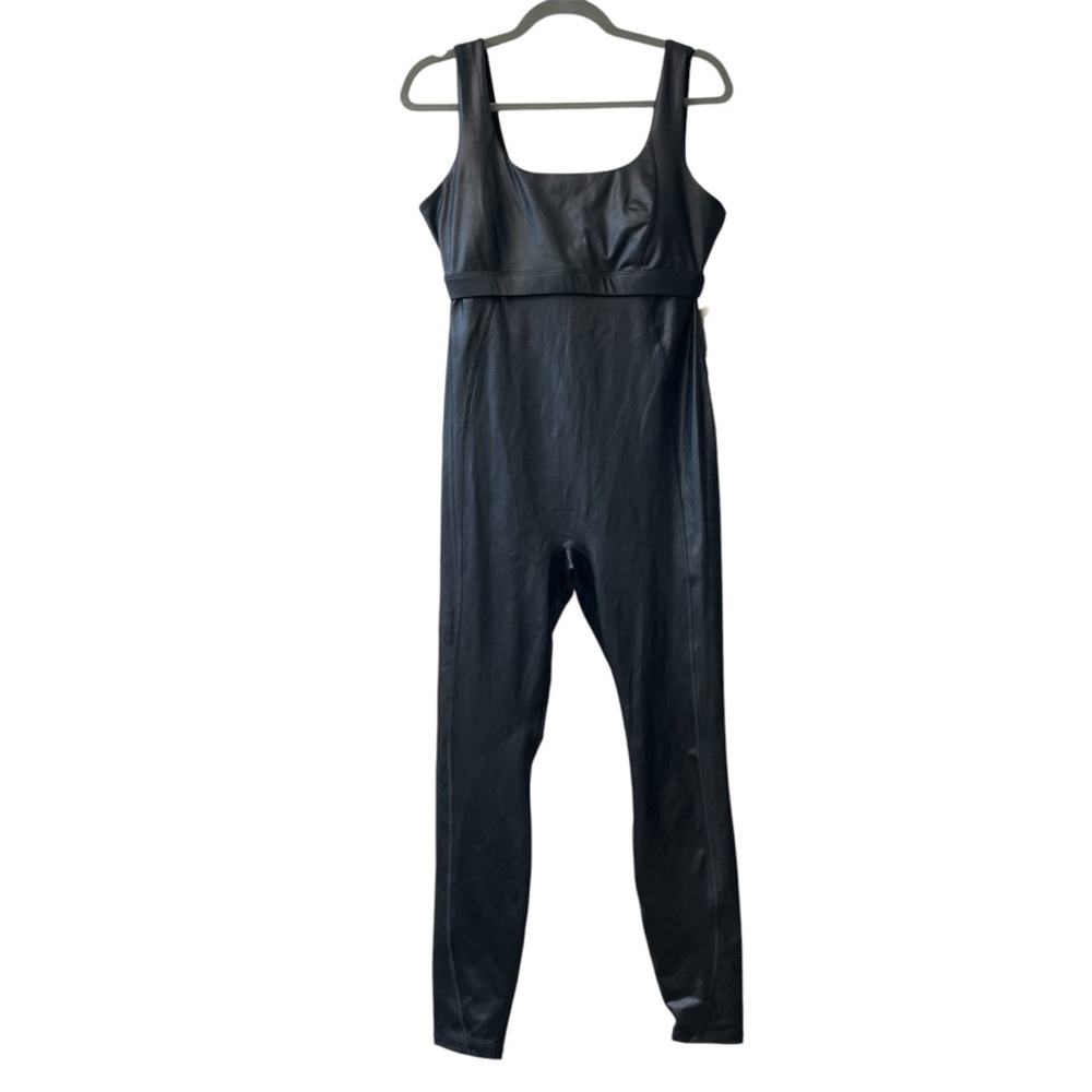 Fabletics Motion365+ Black Shine Athleisure Ankle Length Jumpsuit - Picture 4 of 12
